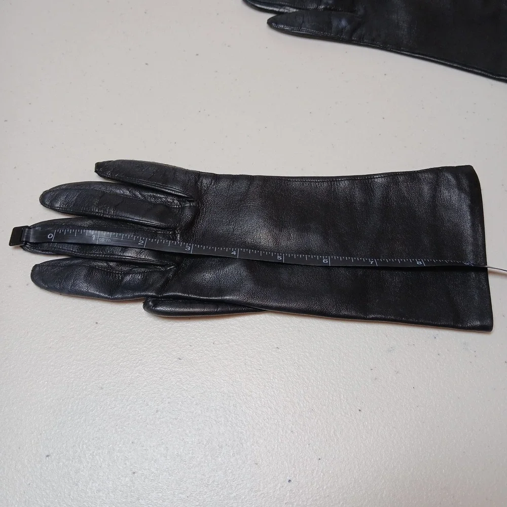 Winkelman's Gloves Womens Black Leather Classic Opera Driving Quiet Luxury